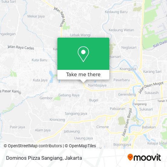 Dominos Pizza Sangiang map