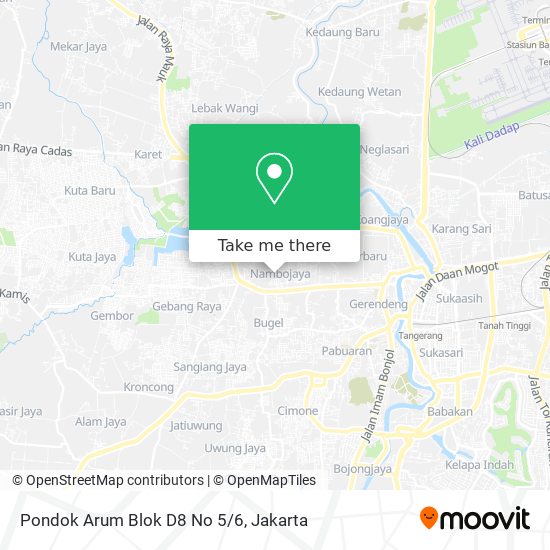 Pondok Arum Blok D8 No 5/6 map