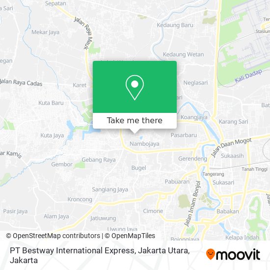 PT Bestway International Express, Jakarta Utara map