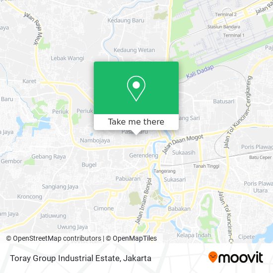 Toray Group Industrial Estate map