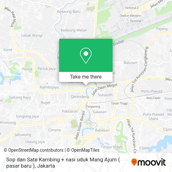 Sop dan Sate Kambing + nasi uduk Mang Ajum ( pasar baru ) map