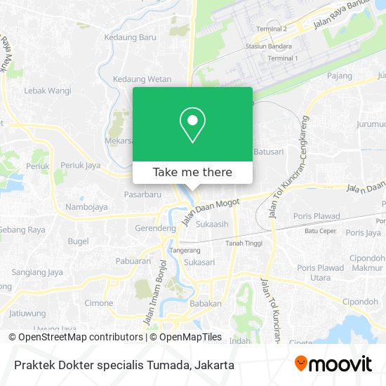 Praktek Dokter specialis Tumada map