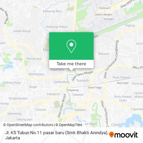 Jl. KS Tubun No.11 pasar baru (Smk Bhakti Anindya) map