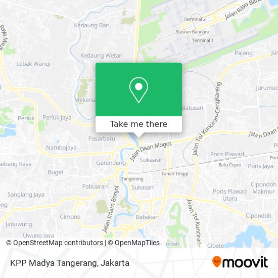 KPP Madya Tangerang map