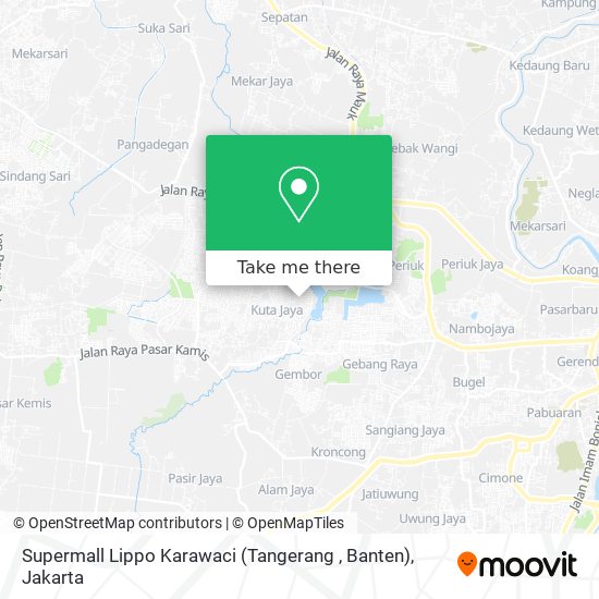 Supermall Lippo Karawaci (Tangerang , Banten) map