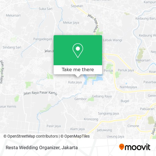 Resta Wedding Organizer map