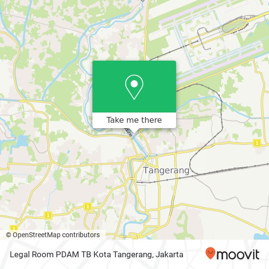 Legal Room PDAM TB Kota Tangerang map