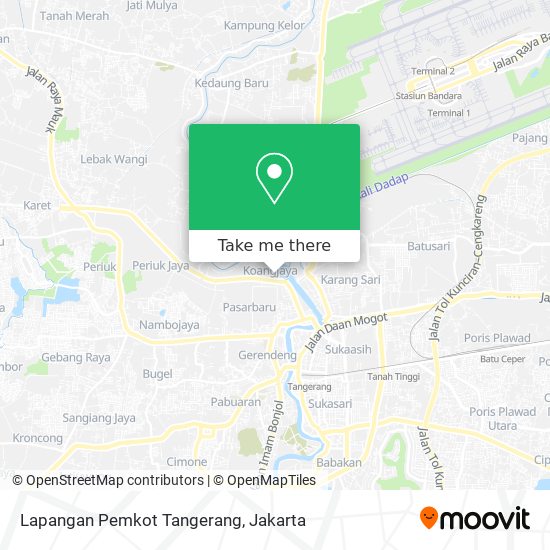 Lapangan Pemkot Tangerang map