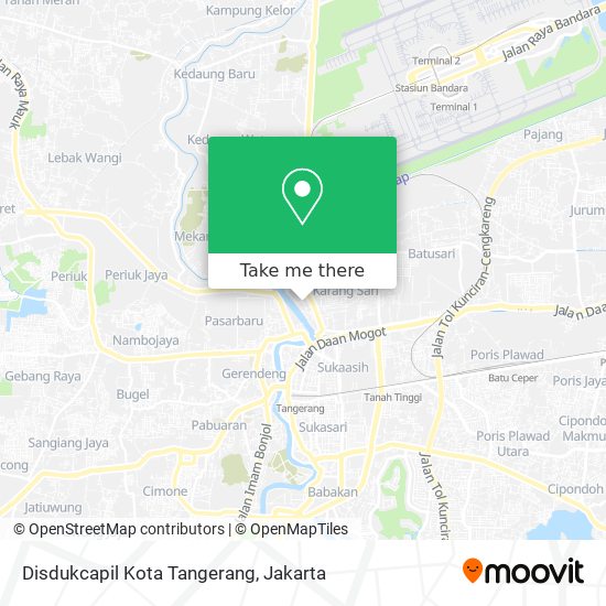 Disdukcapil Kota Tangerang map