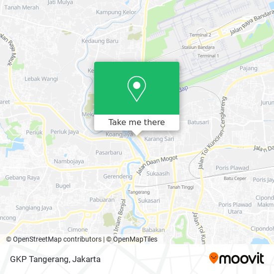 GKP Tangerang map