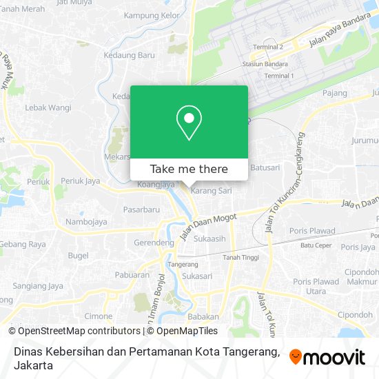 Dinas Kebersihan dan Pertamanan Kota Tangerang map