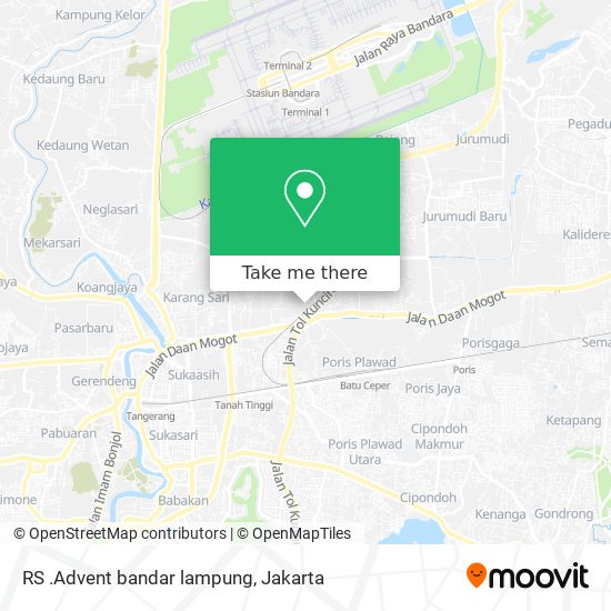 RS .Advent bandar lampung map