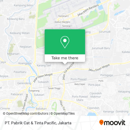 PT. Pabrik Cat & Tinta Pacific map