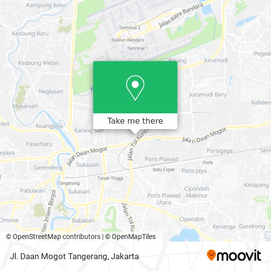 Jl. Daan Mogot Tangerang map