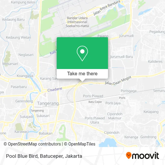 Pool Blue Bird, Batuceper map