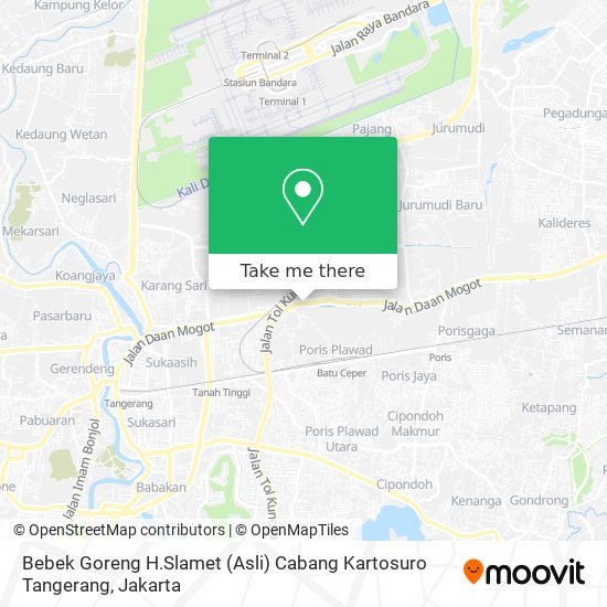 Bebek Goreng H.Slamet (Asli) Cabang Kartosuro Tangerang map