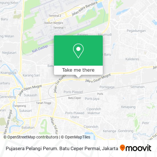 Pujasera Pelangi Perum. Batu Ceper Permai map