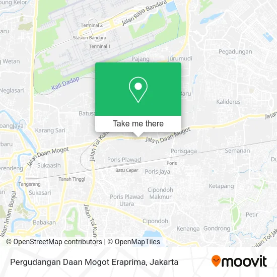Pergudangan Daan Mogot Eraprima map