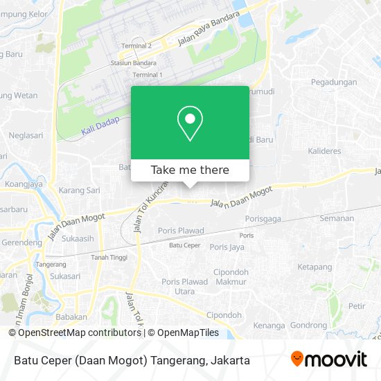 Batu Ceper (Daan Mogot) Tangerang map