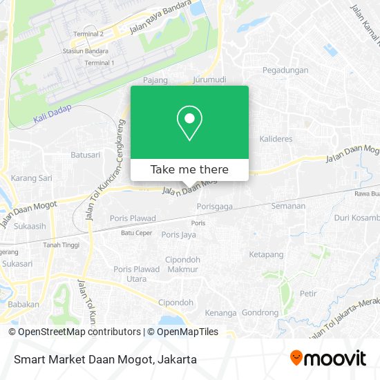 Smart Market Daan Mogot map