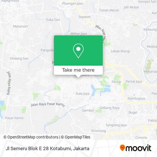 Jl Semeru Blok E 28 Kotabumi map