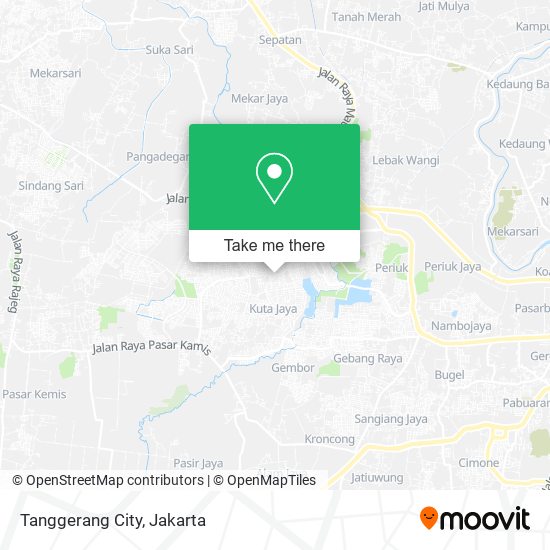 Tanggerang City map