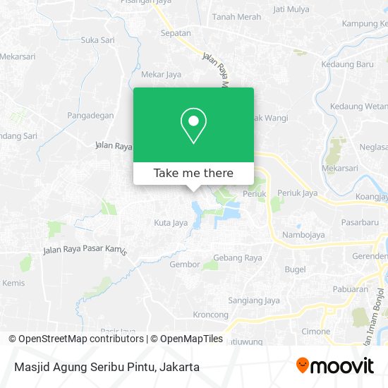 Masjid Agung Seribu Pintu map