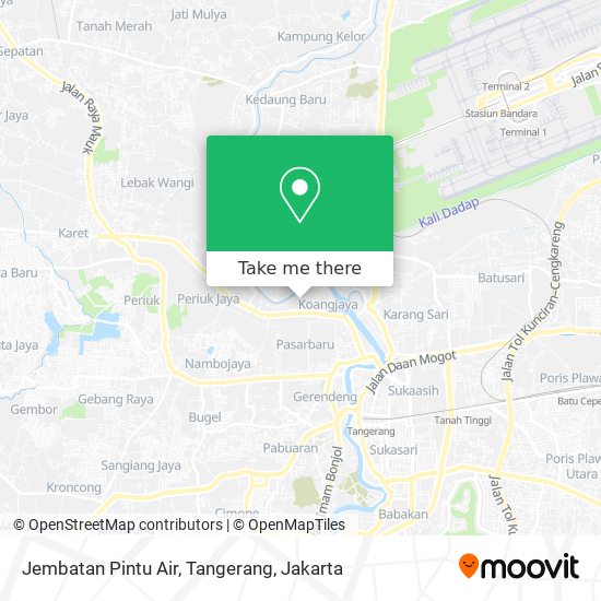 Jembatan Pintu Air, Tangerang map