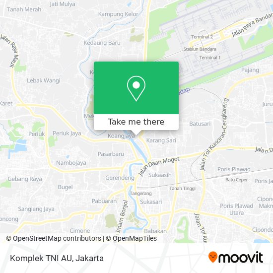 Komplek TNI AU map