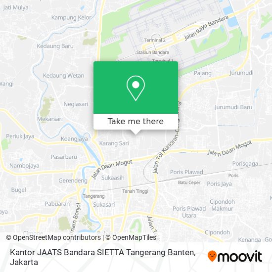 Kantor JAATS Bandara SIETTA Tangerang Banten map