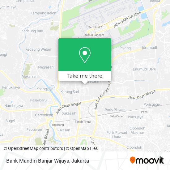 Bank Mandiri Banjar Wijaya map