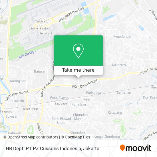 HR Dept. PT PZ Cussons Indonesia map