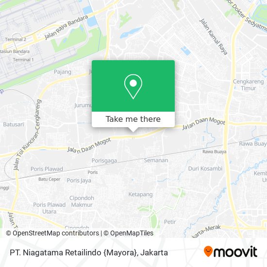 PT. Niagatama Retailindo {Mayora} map