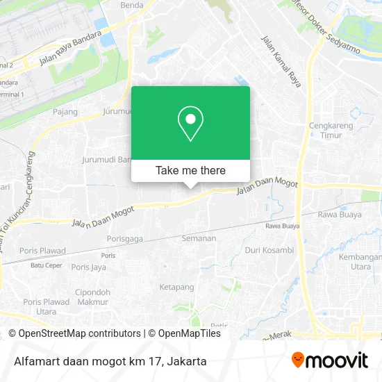 Alfamart daan mogot km 17 map