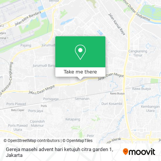Gereja masehi advent hari ketujuh citra garden 1 map