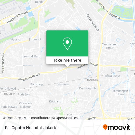 Rs. Ciputra Hospital map