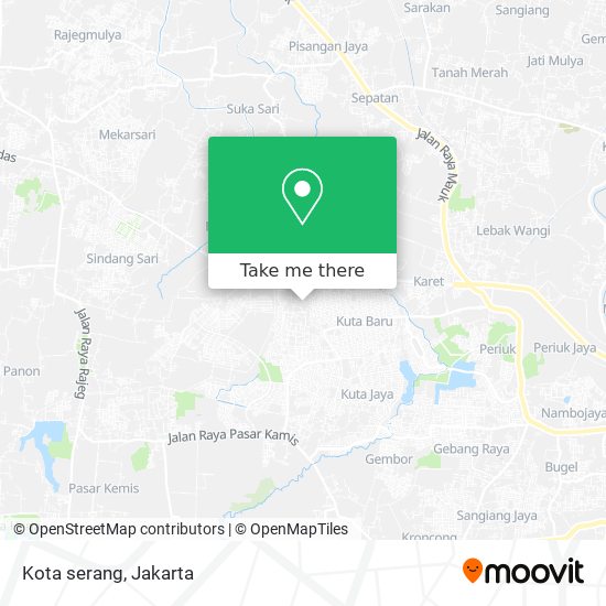 Kota serang map