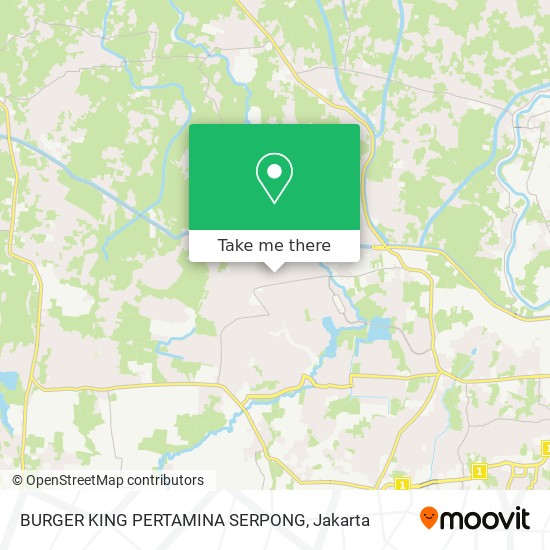 BURGER KING PERTAMINA SERPONG map