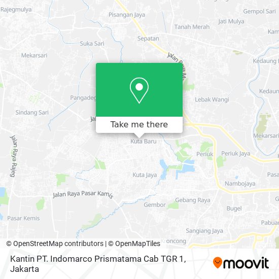 Kantin PT. Indomarco Prismatama Cab TGR 1 map