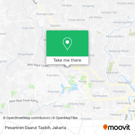 Pesantren Daarut Tasbih map