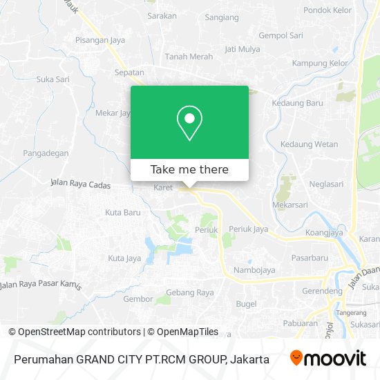 Perumahan GRAND CITY PT.RCM GROUP map