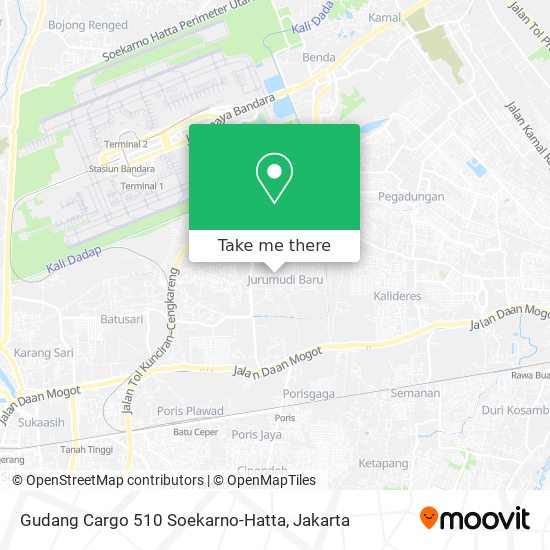Gudang Cargo 510 Soekarno-Hatta map