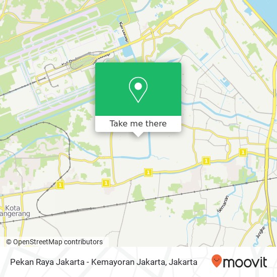 Pekan Raya Jakarta - Kemayoran Jakarta map