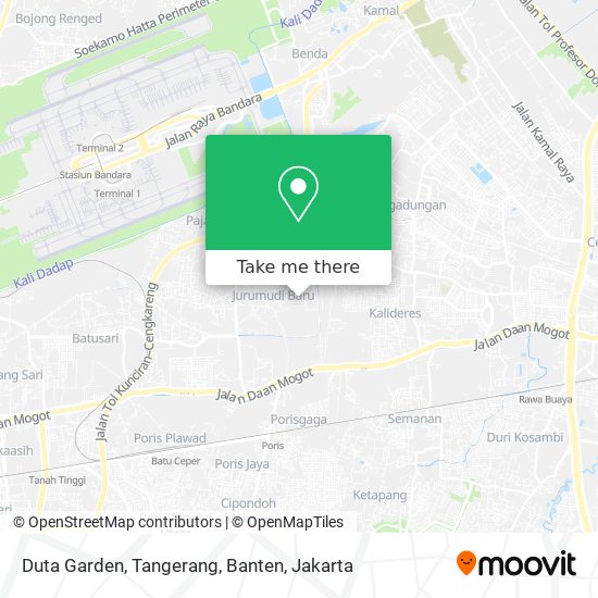 Duta Garden, Tangerang, Banten map