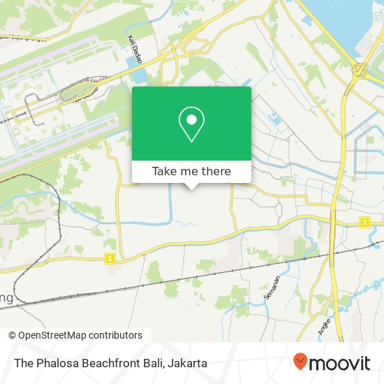 The Phalosa Beachfront Bali map