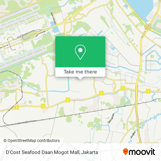 D'Cost Seafood Daan Mogot Mall map