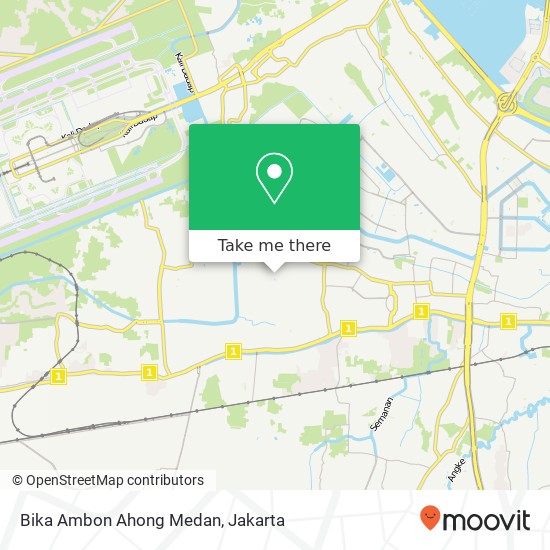 Bika Ambon Ahong Medan map