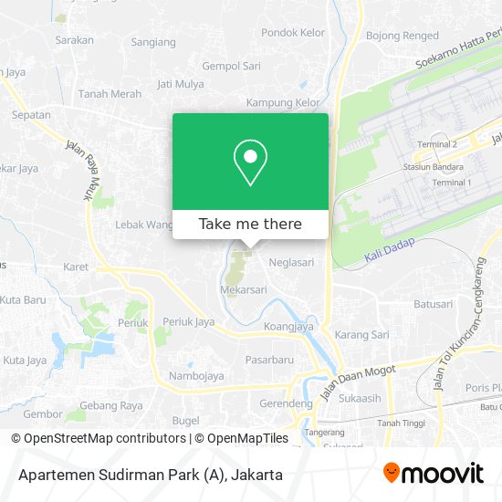 Apartemen Sudirman Park map