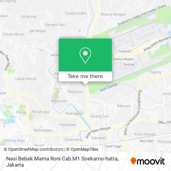 Nasi Bebek Mama Roni Cab.M1 Soekarno-hatta map