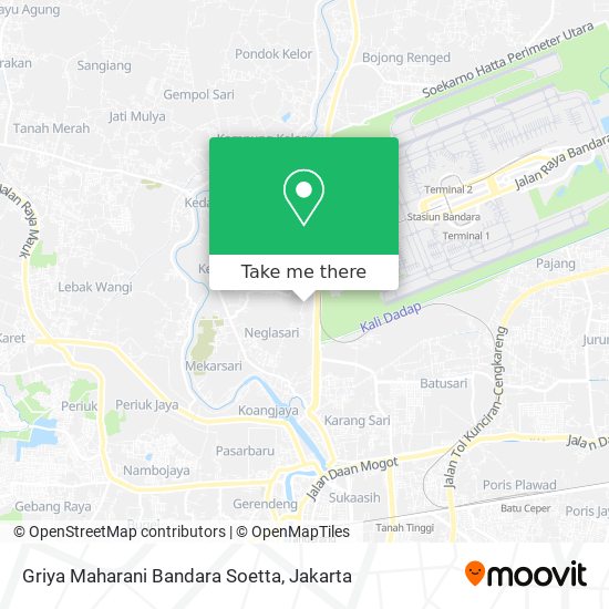 Griya Maharani Bandara Soetta map